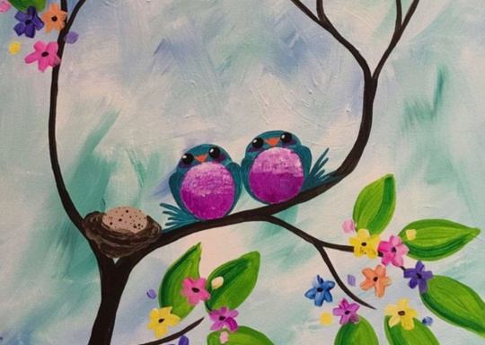 Juvenile Center - Private Canvas Paint Party - Makers Studio at 12 Points -  Sawyer