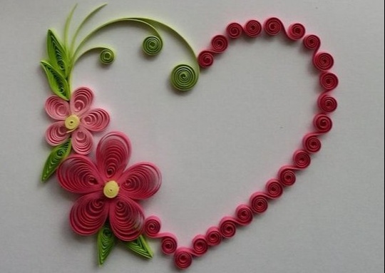 Heart Quilling Pattern