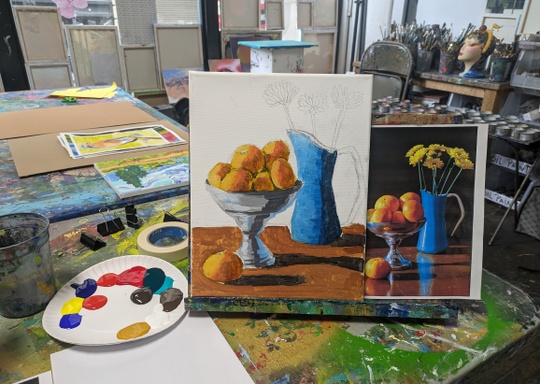 Painting With Oil Sticks – studio 18 art