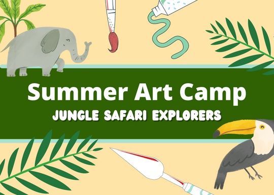Paint Happy Art Camp: Jungle Safari Explorers! (Half and Full Day)