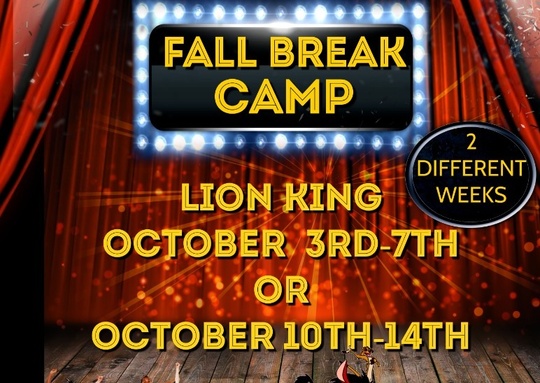 Chandler Youth Theatre Fall Break Camp Week 1: Disney's The Lion King Kids! 