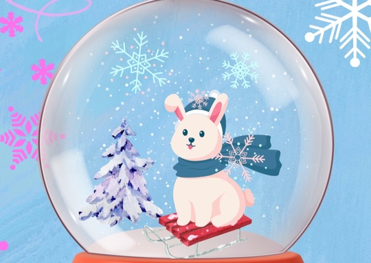 Art XO Studio Snow Bunny Snow Globe & Cookie Decorating Workshop 