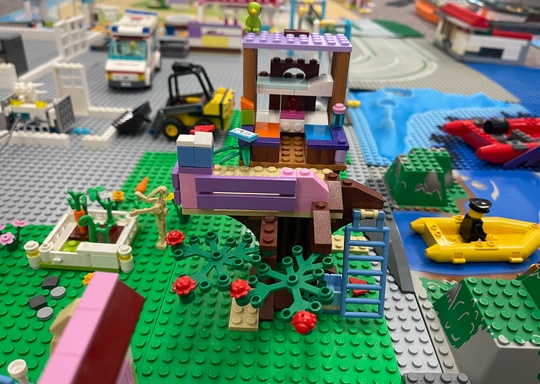 Code and Circuit LEGO Lounge - Eco-Friendly City Build 2
