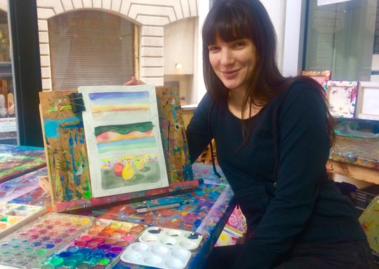 1-SESSION ADULT : WATERCOLOR PAINTING ONLINE WORKSHOP : HOW TO PAINT  FLOWERS- Pay What You Wish - The Art Studio NY