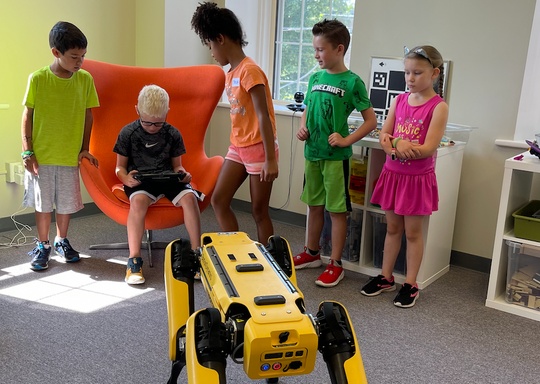 Code and Circuit Learning Together with Spot - Our Boston Dynamics Robot Dog 3