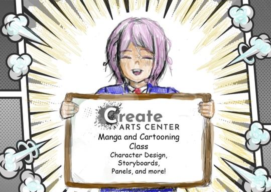 CREATE Arts Center Characters, Cartoons & Comic Books!