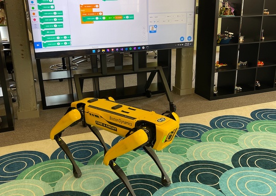 Code and Circuit Learning Together with Spot - Our Boston Dynamics Robot Dog 1