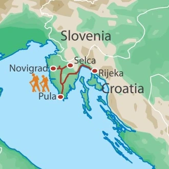 tourhub | UTracks | Istria on Foot | Tour Map