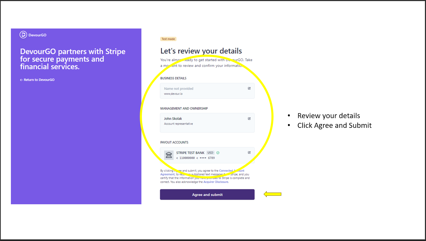 Stripe Set Up Walkthrough 