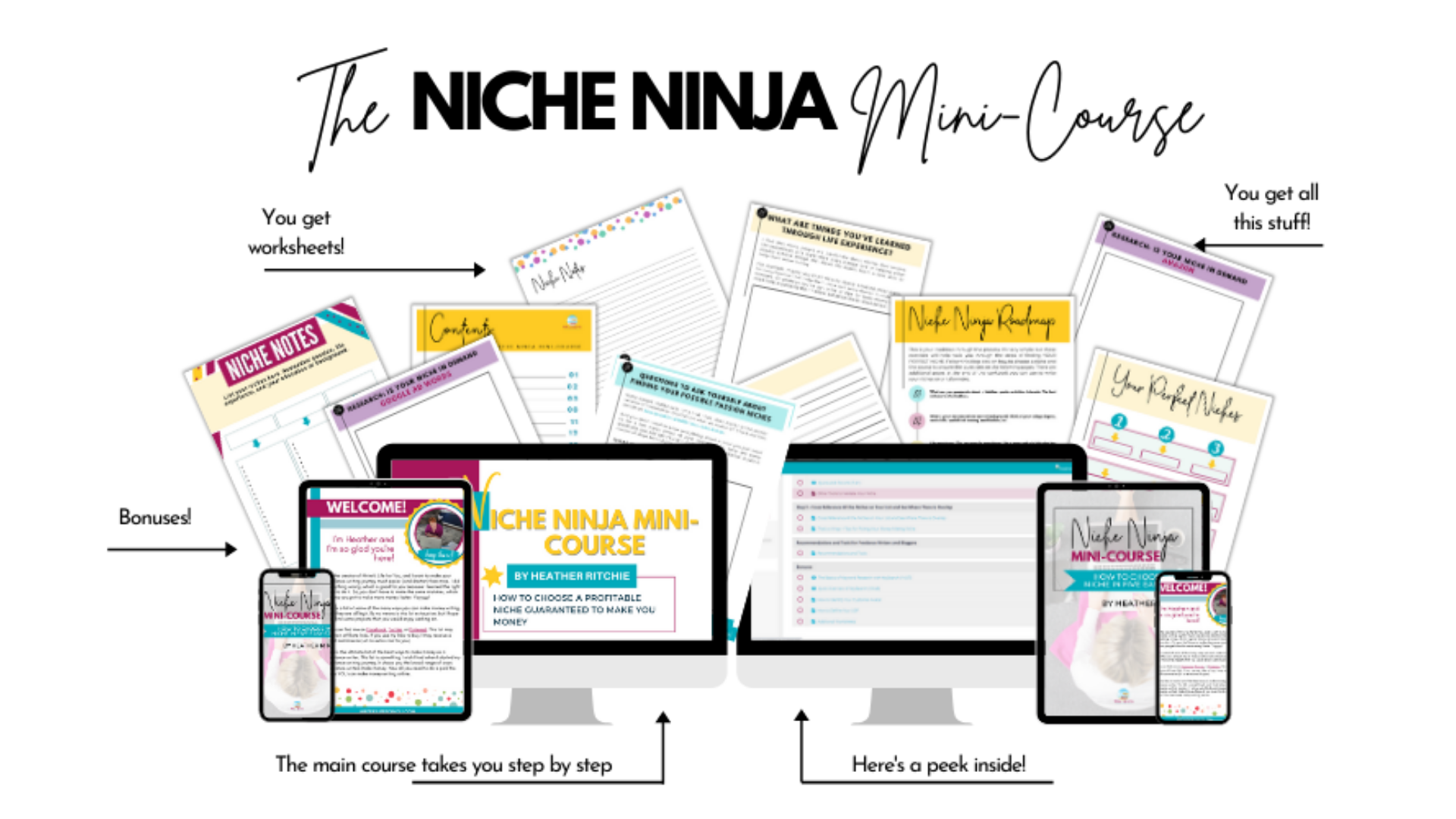 Niche Ninja Mini-Course workbook and course