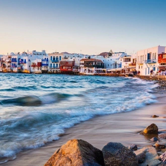 tourhub | Destination Services Greece | Island Hopping Greek Islands Delights: Mykonos, Paros, Santorini 