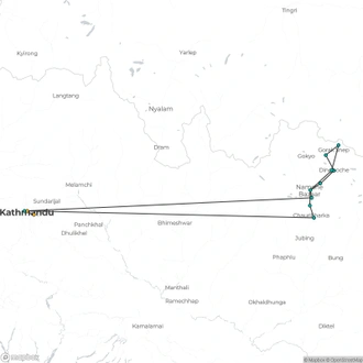 tourhub | Liberty Holidays | Journey to the earth's highest mountain: Everest 15 Days | Tour Map