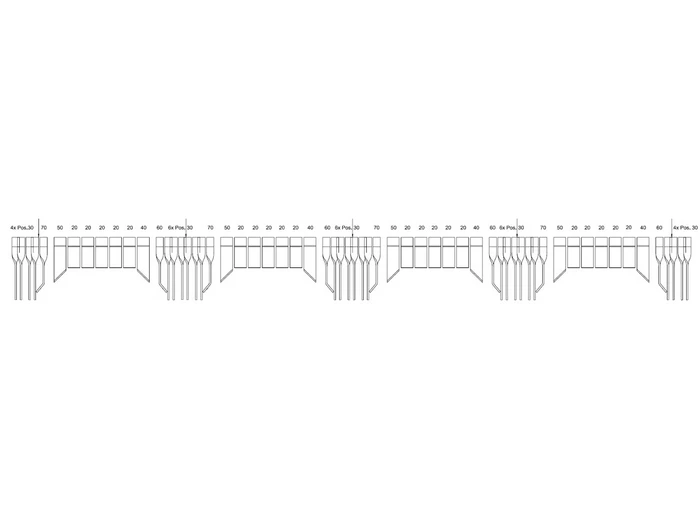 Continuous flail shaft