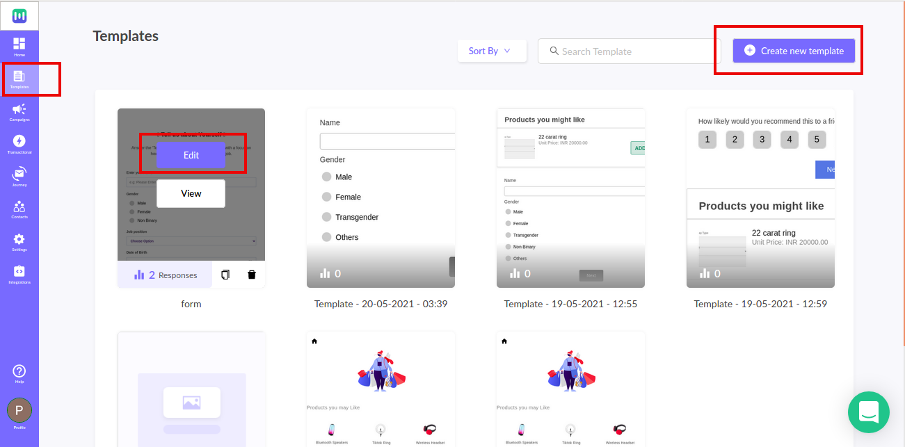 Integrating Google Sheets with Mailmodo to Export Template Submissions