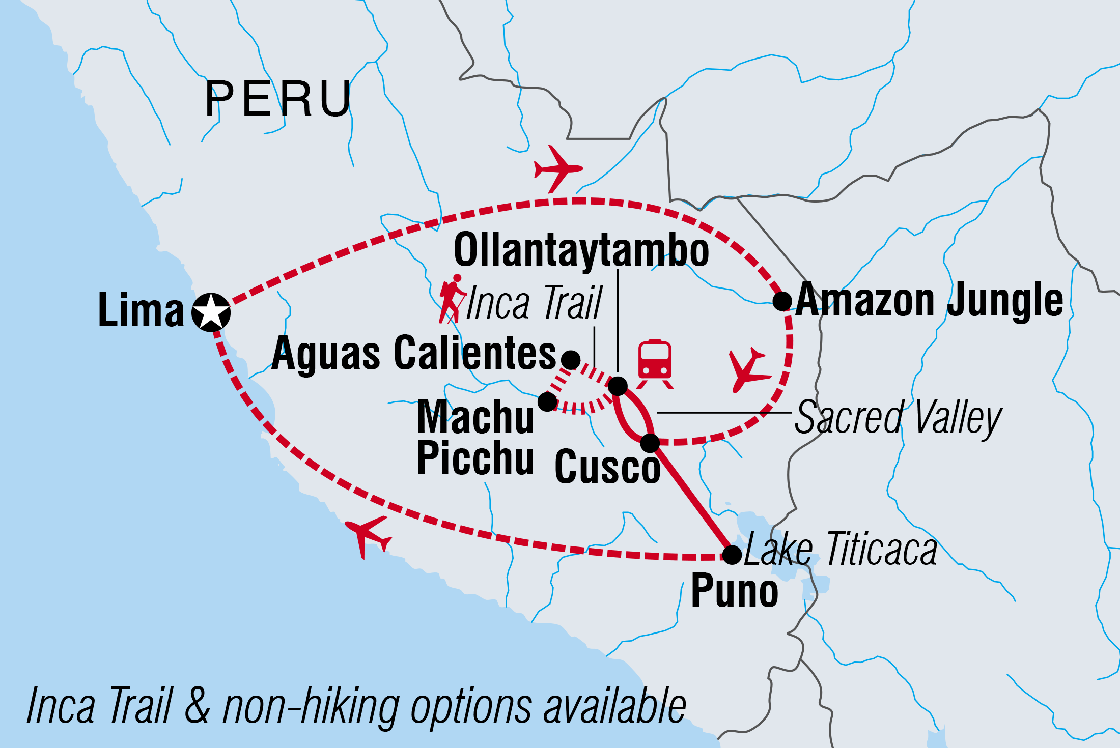 tourhub | Intrepid Travel | Peruvian Pathways | Tour Map