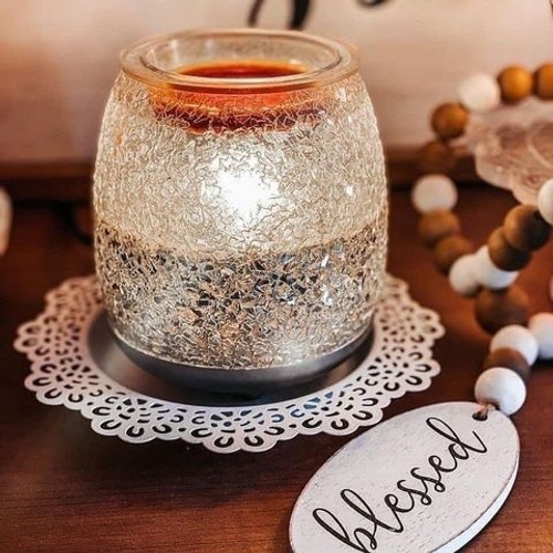 Glisten Glass Candle Rose Gold Shimmer | Dynasty Gallery