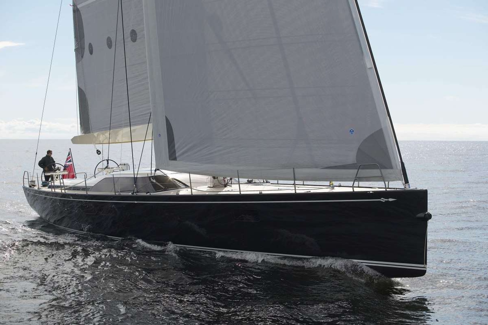 Built with precision and craftsmanship by Baltic Yachts in 2008, with a refit in 2021, this exhilarating yacht was designed by renown naval architect Bill Tripp. BLACK PEARL II is fast and responsive and sails with agility and dynamism. The lifting keel feature allows for maneuvrering and anchoring in shallow waters. A dedicated and experienced crew of 3 will ensure a memorable stay onboard.

BLACK PEARL II's interior by Rhoades Young boasts a luminous, tranquil atmosphere – perfect for six guests. 
The inviting contemporary design features blonde wood and a flood of natural light. The layout includes 3 ensuite cabins with a full beam master stateroom, a double VIP cabin, and 1 bunk bed cabin. There is also a study/office with sofa located on the starboard side. 

KEY FEATURES:

Lifting-keel performance sloop designed by Bill Tripp for an exhilarating sailing experience.
High-grade materials and infusion-type laminating processes ensure strength and performance.
Interior by Rhoades Young creates a light, airy atmosphere.
Accommodates 6 guests in 3 cabins with flexible arrangements.
Master, VIP, and guest cabins with en-suite facilities.
Dedicated mid and forward sections minimize noise when moored stern-to.
Yanmar engines for cruising at 8 knots, max speed of 11 knots, and a range of 800 nautical miles at 10 knots.
Air conditioning ensures comfort throughout the charter.
Water toys include waterskis, wakeboards, scuba diving, and snorkelling equipment.
4.66m/15'3