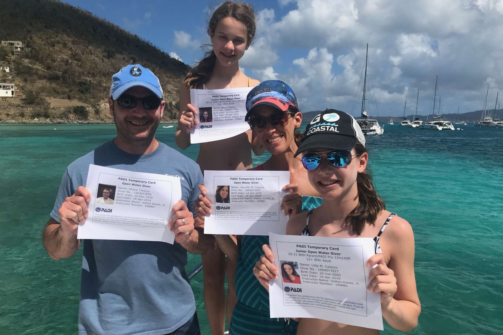 Newly certified divers!