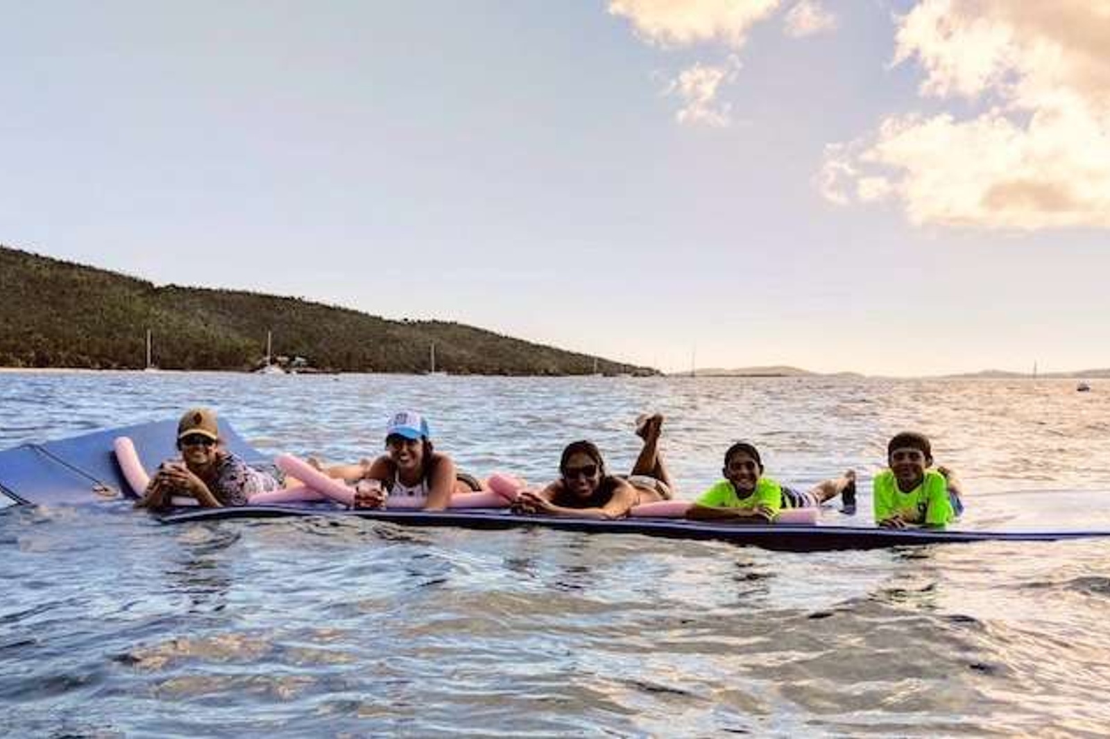 Kids enjoying the Jumbo Floatie