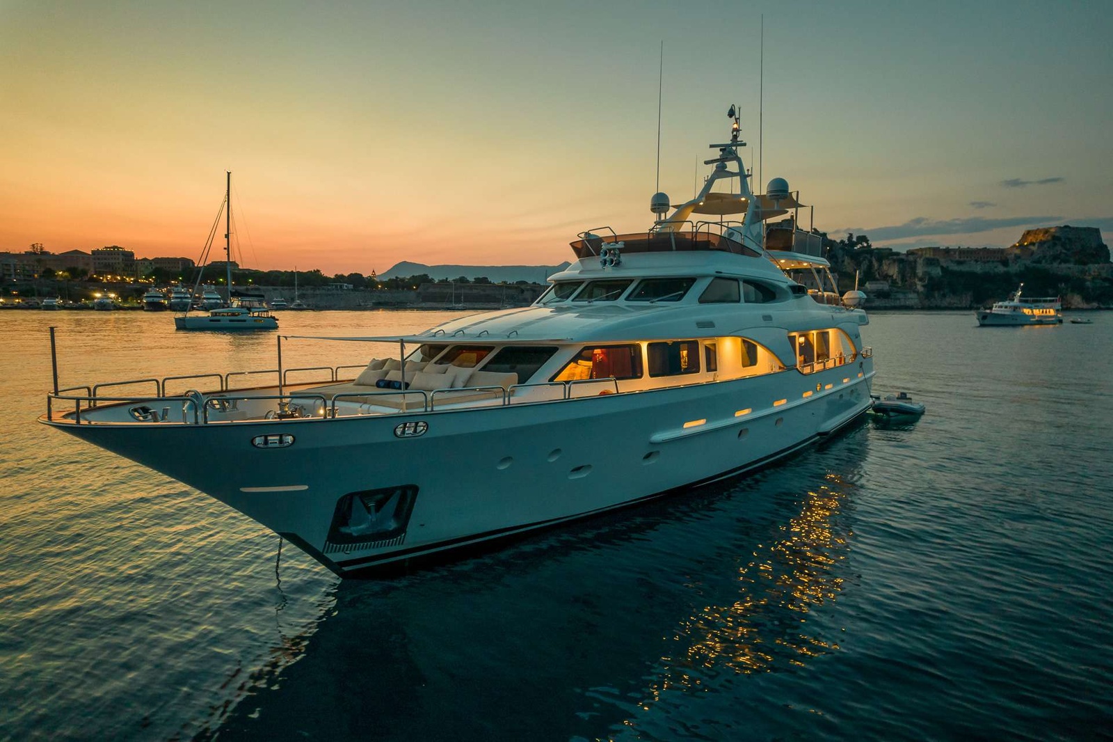 A SEAMLESS FUSION OF EXCEPTIONAL VOLUME PACKED INTO 193 GT AND ITALIAN HERITAGE IN A TIMELESS DESIGN: ENDLESS Summer epitomizes the pinnacle of the Benetti Tradition 100 series. Delivered by the Italian builder in 2006, renowned for its yacht-building philosophy, characterized by advanced engineering, meticulous attention to detail, and an astute utilization of space, she is a high-volume fiberglass tri-deck 30m yacht with a finely detailed, traditional interior. This series is a cornerstone in the Benetti heritage, Endless Summer ticks all the boxes. Voluminous interior spaces, versatile exterior decks, first class facilities and efficient storage for tenders and water toys. The exterior design was entrusted to Stefano Righini who combined classic Italian flair with functionality and a brilliant understanding of space across three decks with al fresco dining on two decks with bar, multiple shaded lounging options plus Jacuzzi.

SMOOTH-RUNNING AND METICULOUSLY MANTAINED... Endless Summer is exclusively used privately and has undergone meticulous maintenance, with the most recent refit in 2023 focusing on upgrades and improvements rather than quick fixes. She is superbly quiet and smooth, absolutely secure. Stabilization underway ensure comfortable cruising in all weather conditions.

ELEGANT YET RELAXING: A BLEND OF STYLE WITHIN INTERIOR SPACES: Designed and built with ample sea-keeping ability, Endless Summer is also wonderfully livable. Her interior is equally well-planned balancing comfort with functionality. Designed by the French interior designer Francois Zuretti, renowned for his sophisticated and timeless style, his designs seamlessly blend classical elegance with contemporary elements, emphasizing luxury and comfort. The atmosphere is stylish and cozy, a traditional but fresh interior with an European classic twist. Endless Summer has spacious accommodations for nine guests in four staterooms. Her on-deck master stateroom offers 180-degree views and total privacy. The full-beam VIP stateroom has an ensuite and is also privately accessed. The two other guest staterooms, one double and a twin with Pullman are midships on the lower deck.