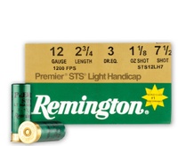 Remington 12 GA Remington Premier STS Light Target Loads 12 Gauge Ammunition 2-3/4" Shell #7.5 Lead Shot VERY FAST SHIPPING!