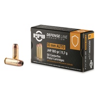 Prvi Partizan 10 mm PPU Prvi Partizan Defense Line Jacketed Hollow Point 180gr 10mm Ammo VERY FAST SHIPPING