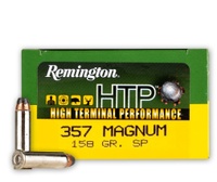 Remington 357 Magnum Remington High Terminal Performance .357 Mag SJHP 158gr Ammo VERY FAST SHIPPING!