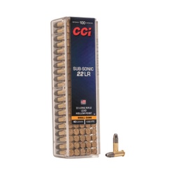 CCI .22 Long Rifle Subsonic | 40gr Lead Hollow Point | 100rds