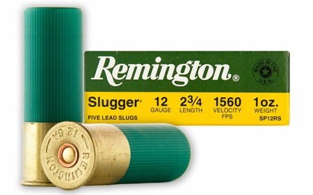 Remington 12 Gauge Remington 2-3/4" Rifled Slug 1 oz. 12 GA Ammo VERY FAST SHIPPING!