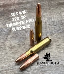 308/7.62x51mm 308 WIN 220 gr., Subsonic Ammo