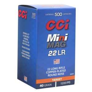 CCI .22 LR Mini Mag | 40gr CPRN | 500rds