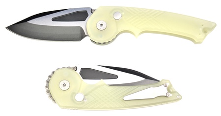 Rat Worx MRX Ambi X Factor Chain Drive Knife Natural G10 Handle S