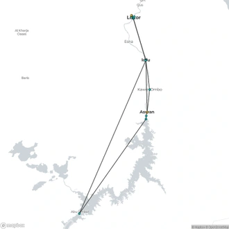 tourhub | Today Voyages | Nile Cruise from Aswan to Luxor (Seat- In-Coach) | Tour Map