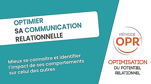 Représentation de la formation : OPTIMISER SA COMMUNICATION RELATIONNELLE