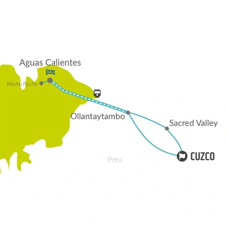 tourhub | Bamba Travel | Sacred Valley Train to Machu Picchu 2D/1N | Tour Map