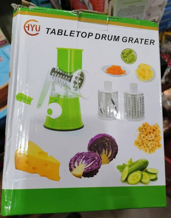 Manual Vegetable Cutter, Slicer & Drum Grater - V-Mec Ventures