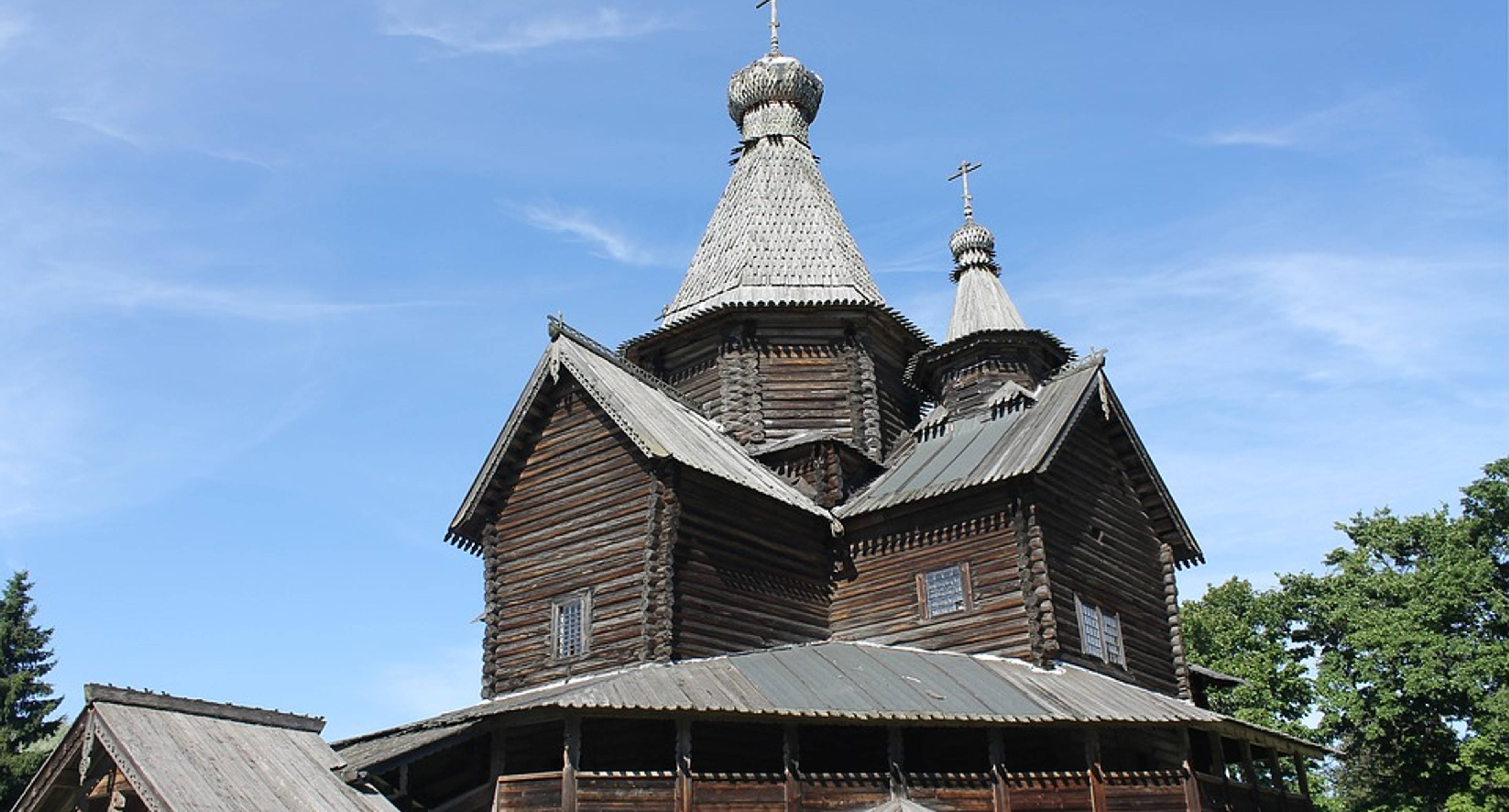 Ancient Russian architecture of Novgorod region