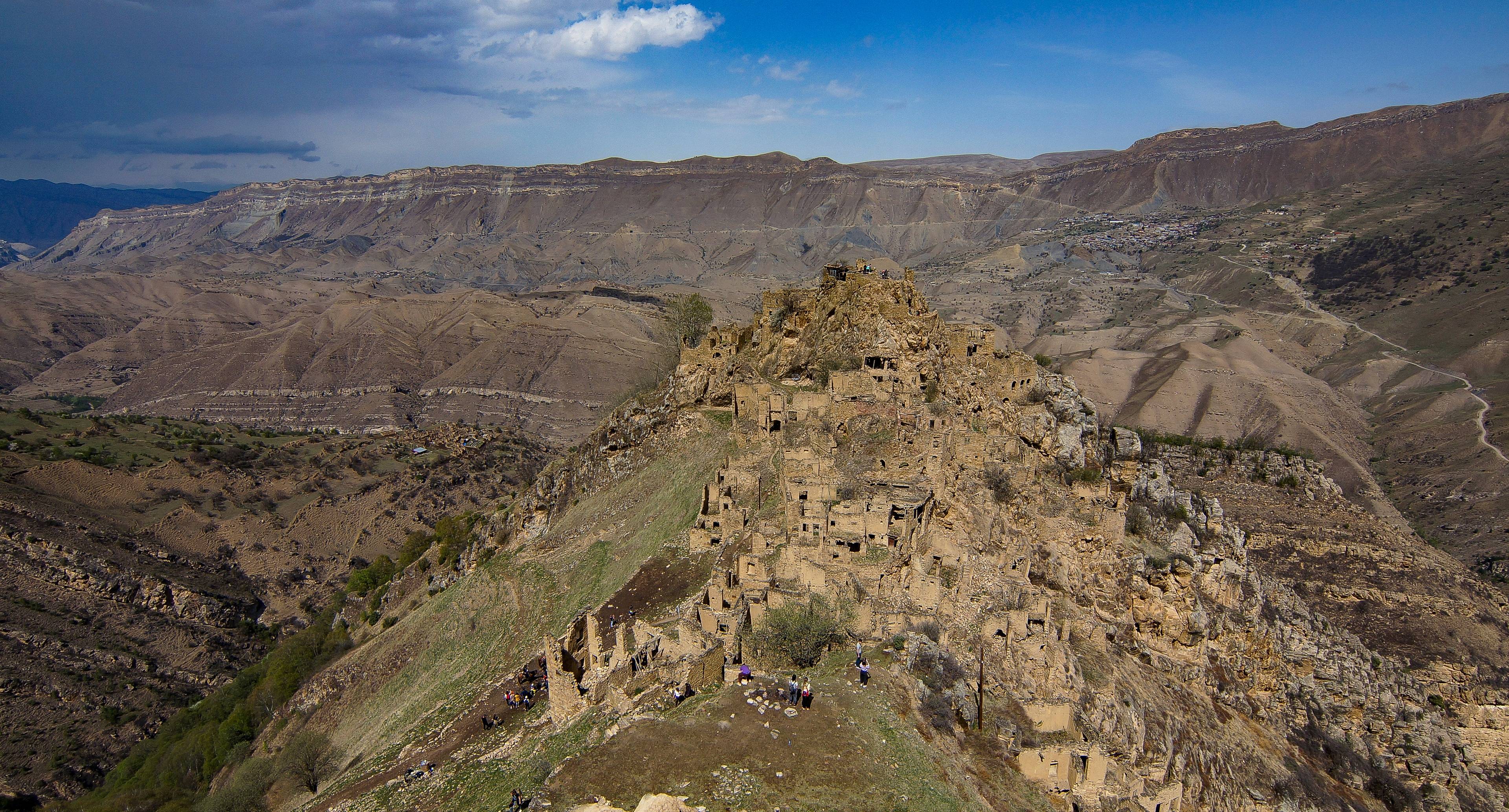 Abandoned Rock Aul, Karadakh Gorge and Chokh Terraces