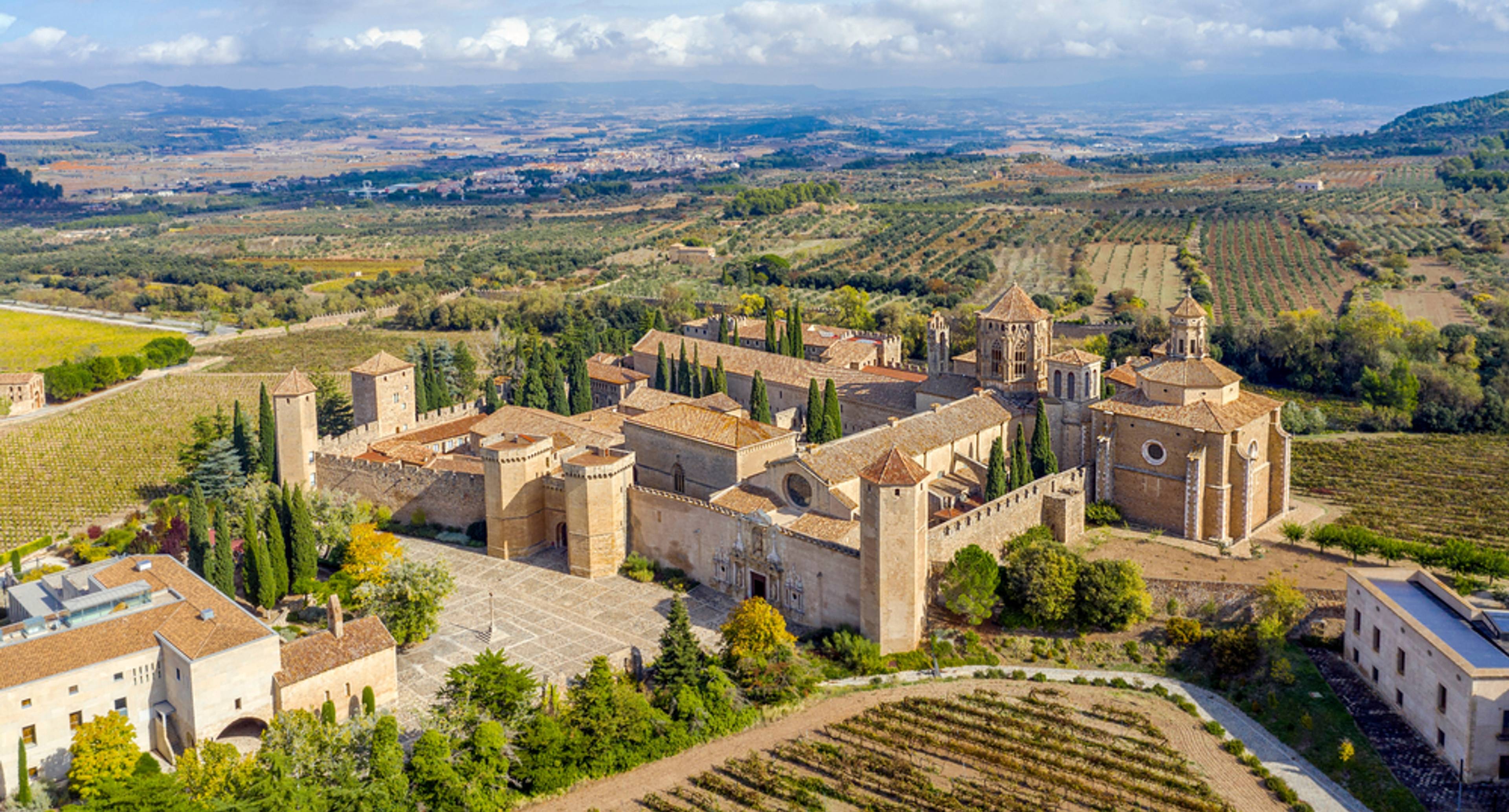 The Monastery of Poblet and Winding Roads