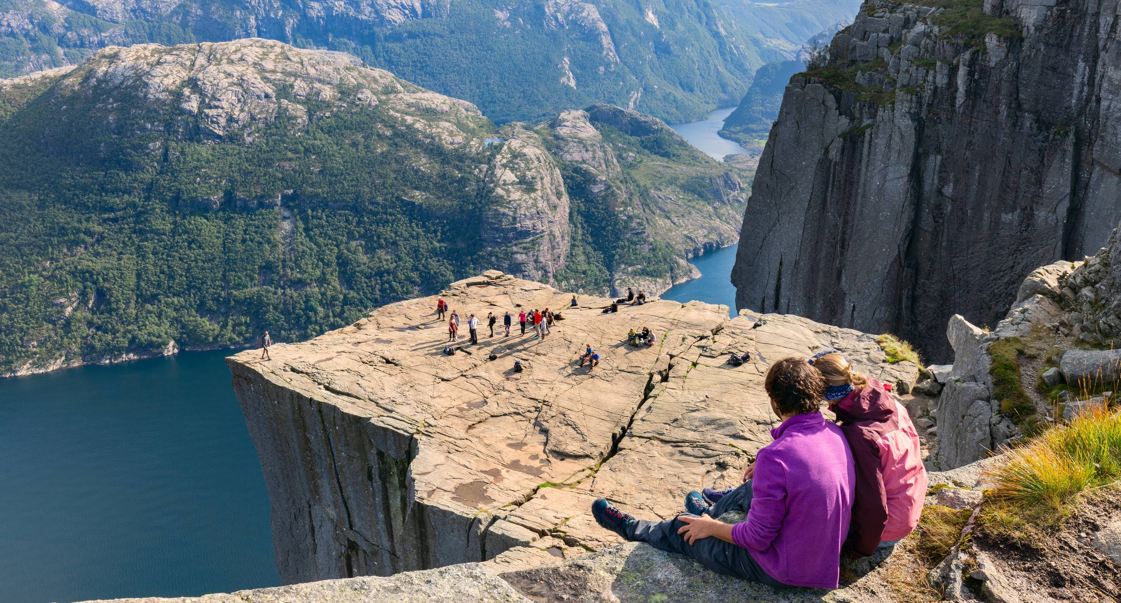 Panoramic Views From the Top of Preikestolen