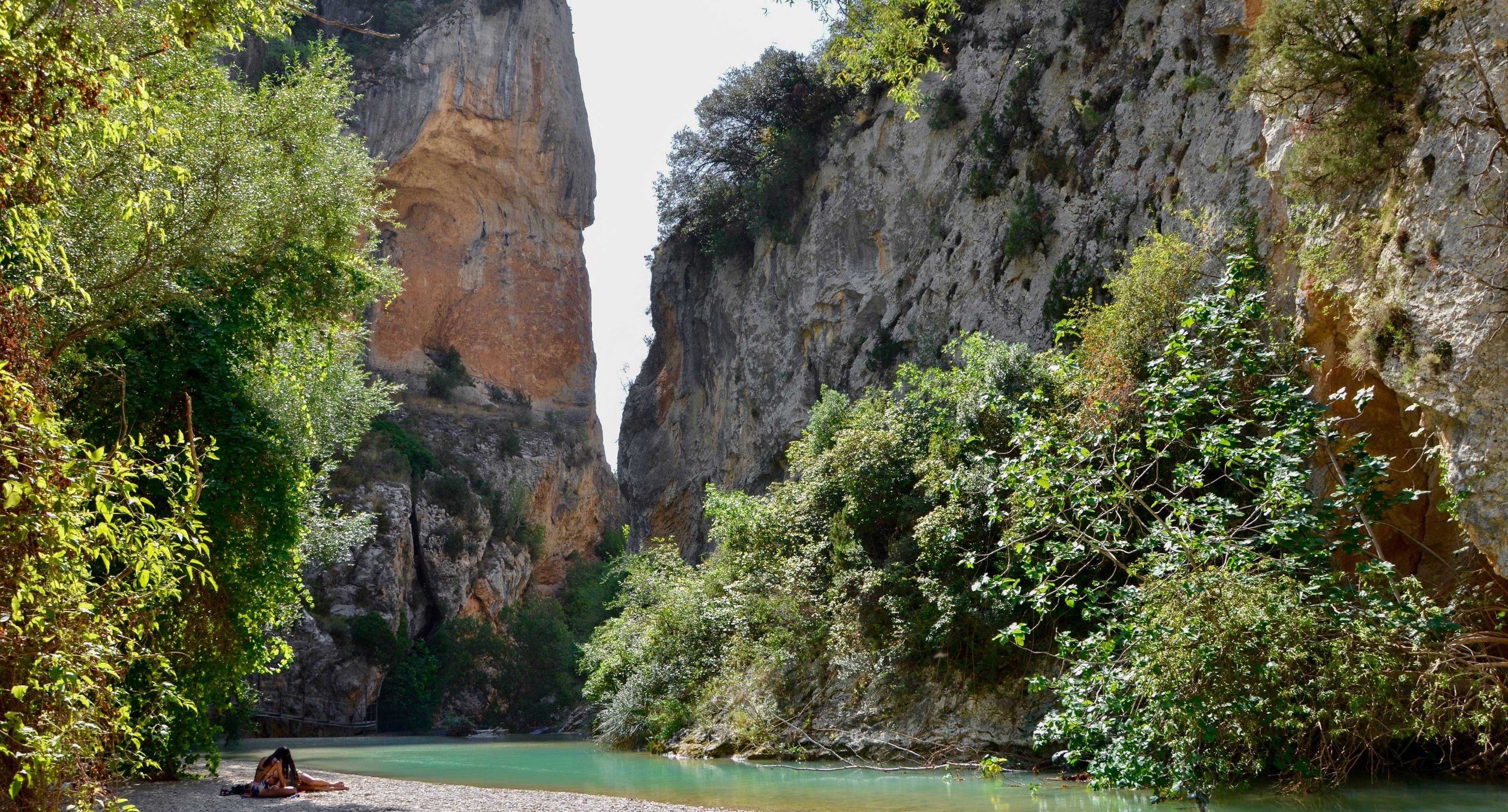 Guara Natural Park and the beauty of Alquezar village. 