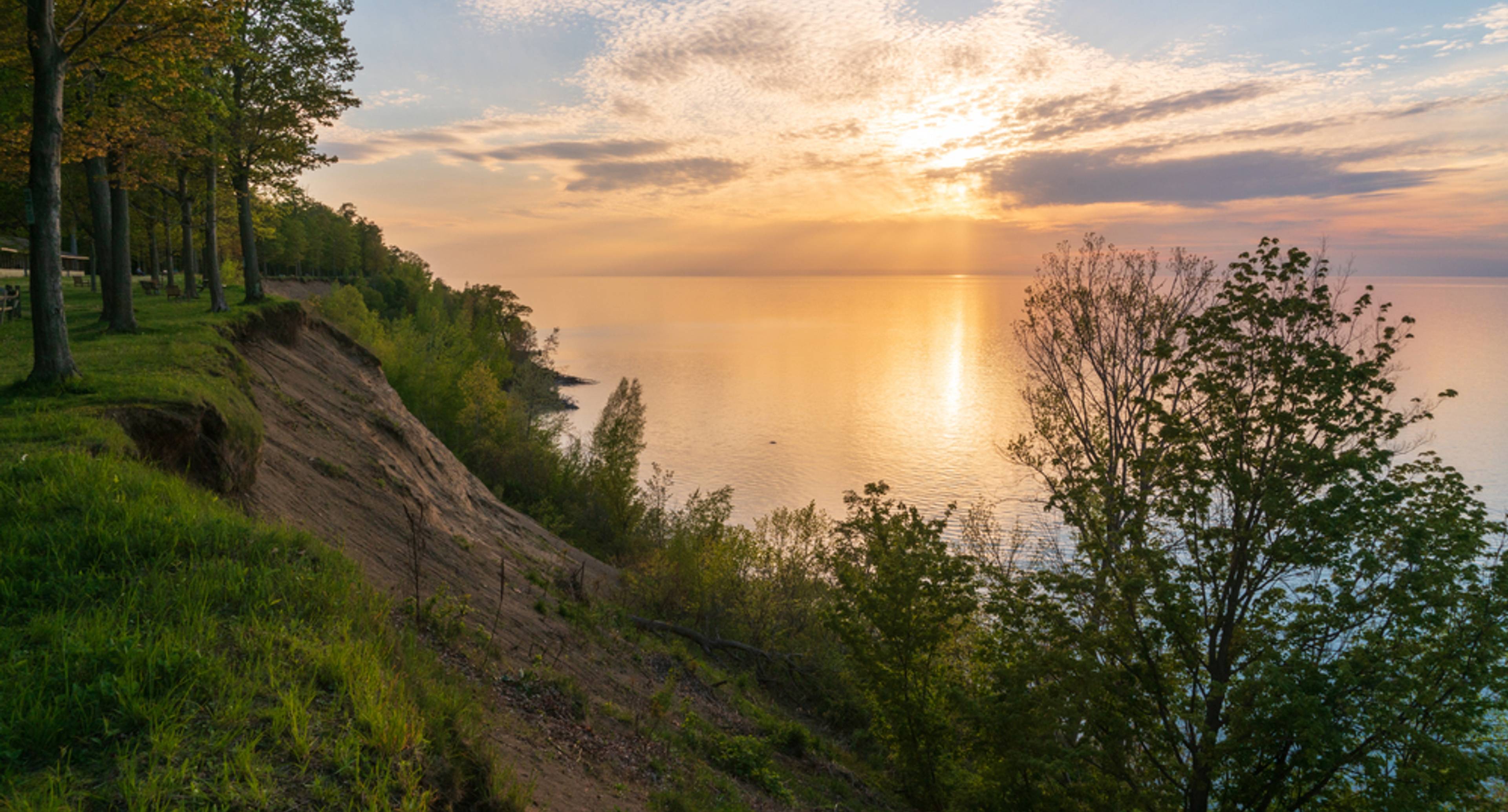 Picturesque Shore of Lake Erie