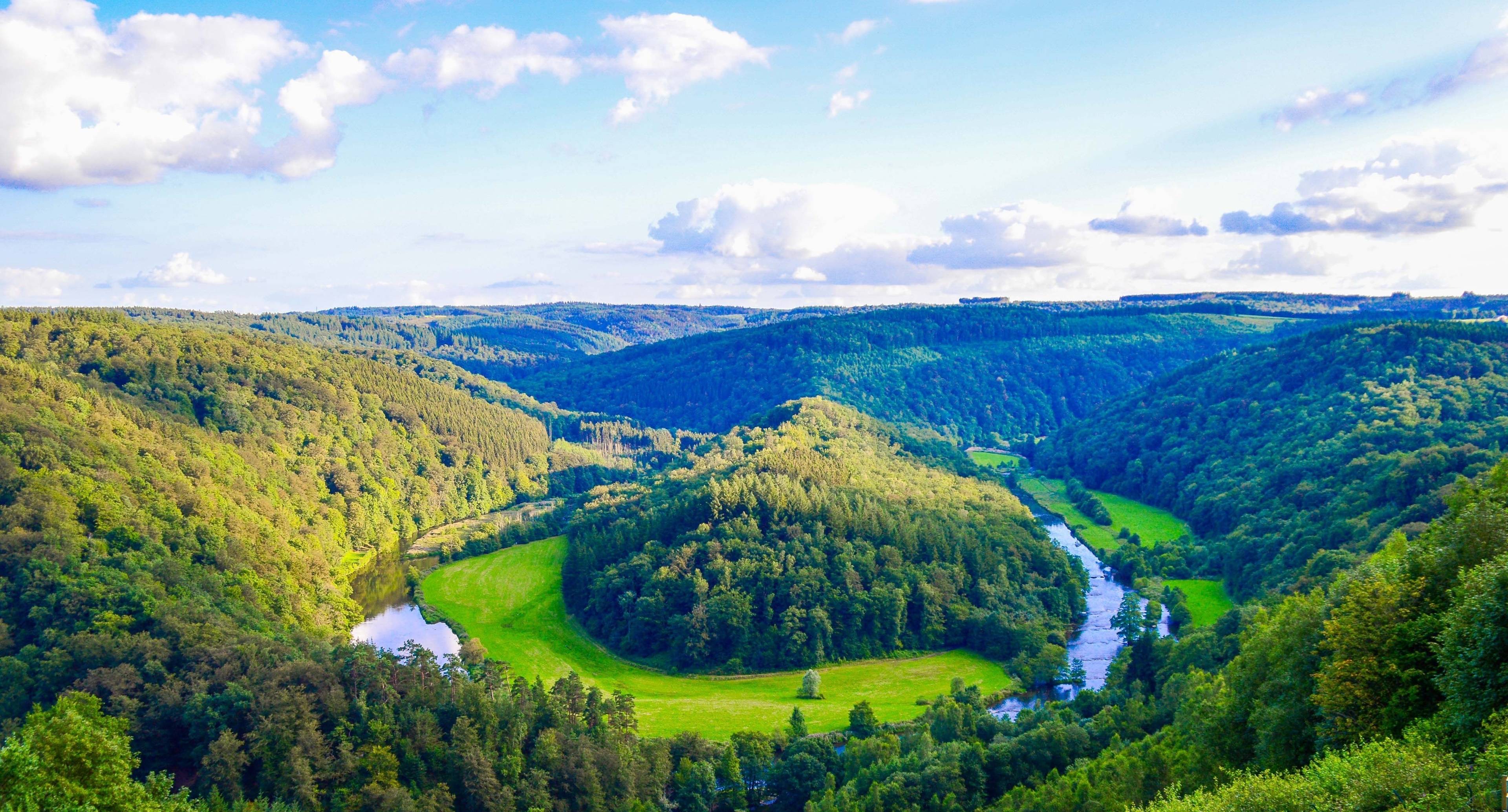 Beautiful Nature and Castles in Belgian Ardennes