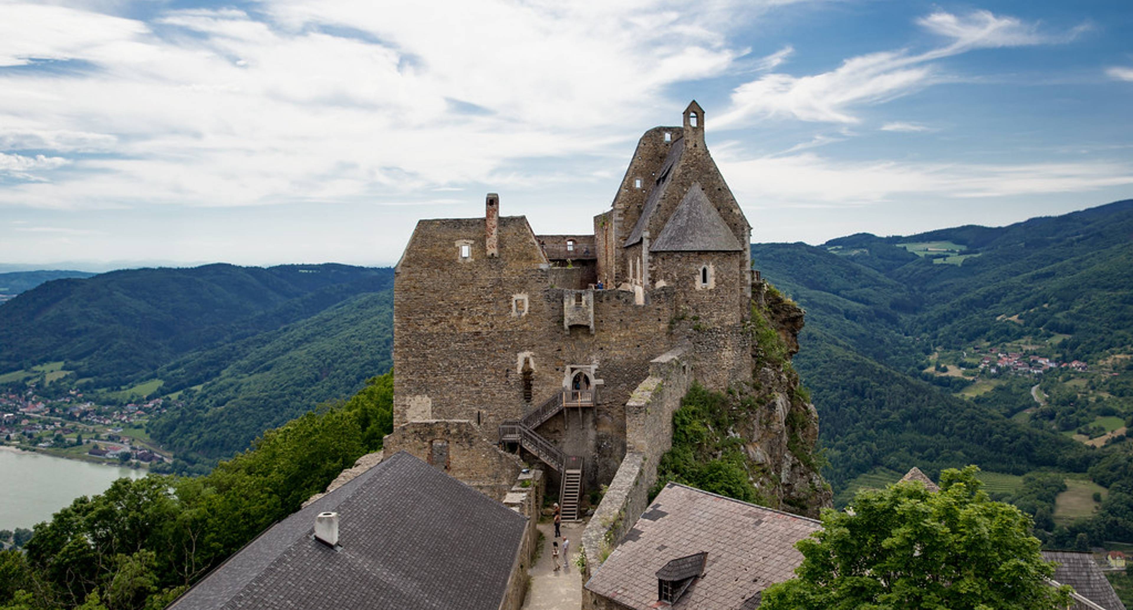 The Wachau Valley on the Danube and the city of Linz