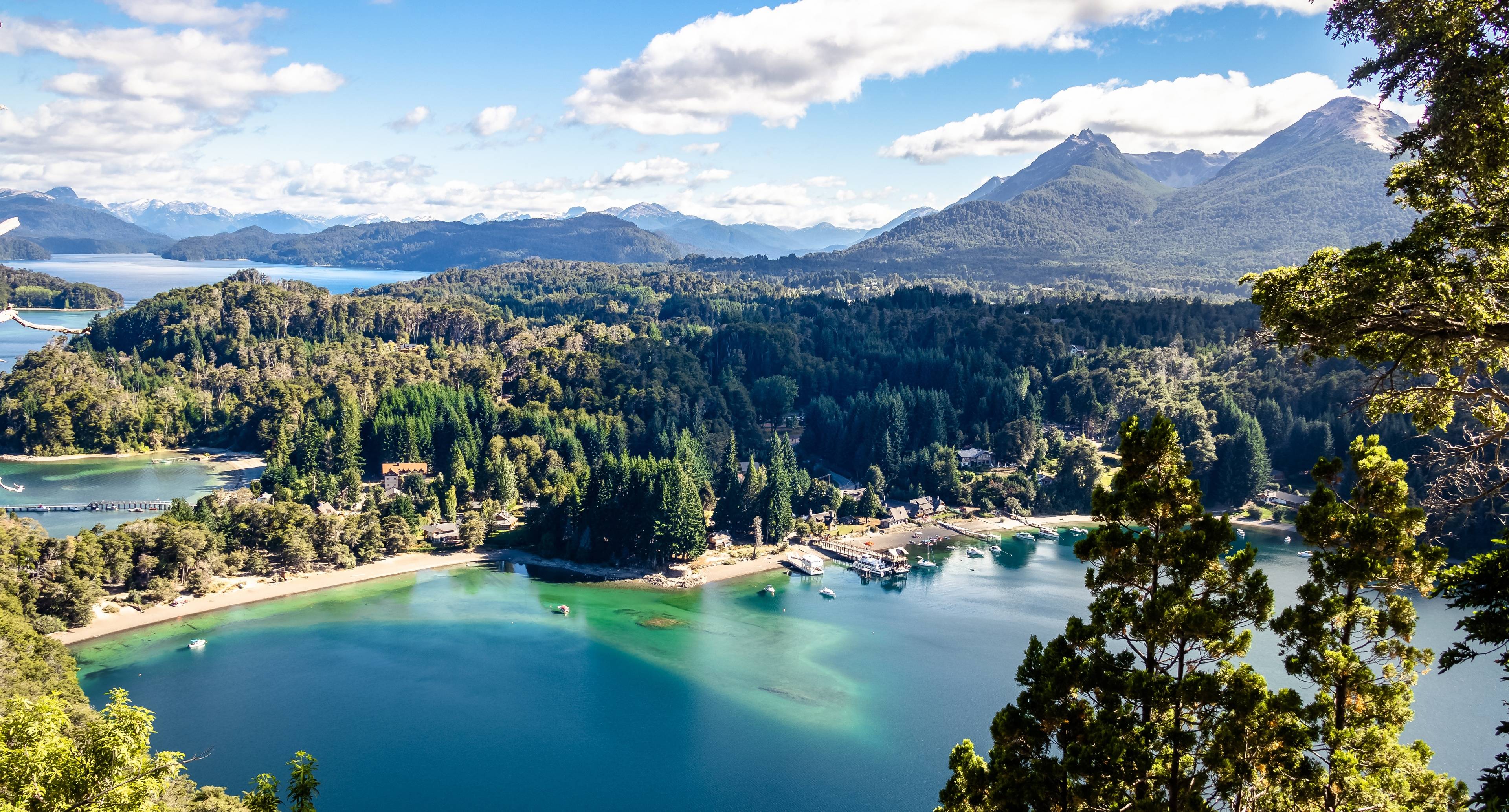 Overlooking Lake Nahuel Huapi Towards Villa la Angostura