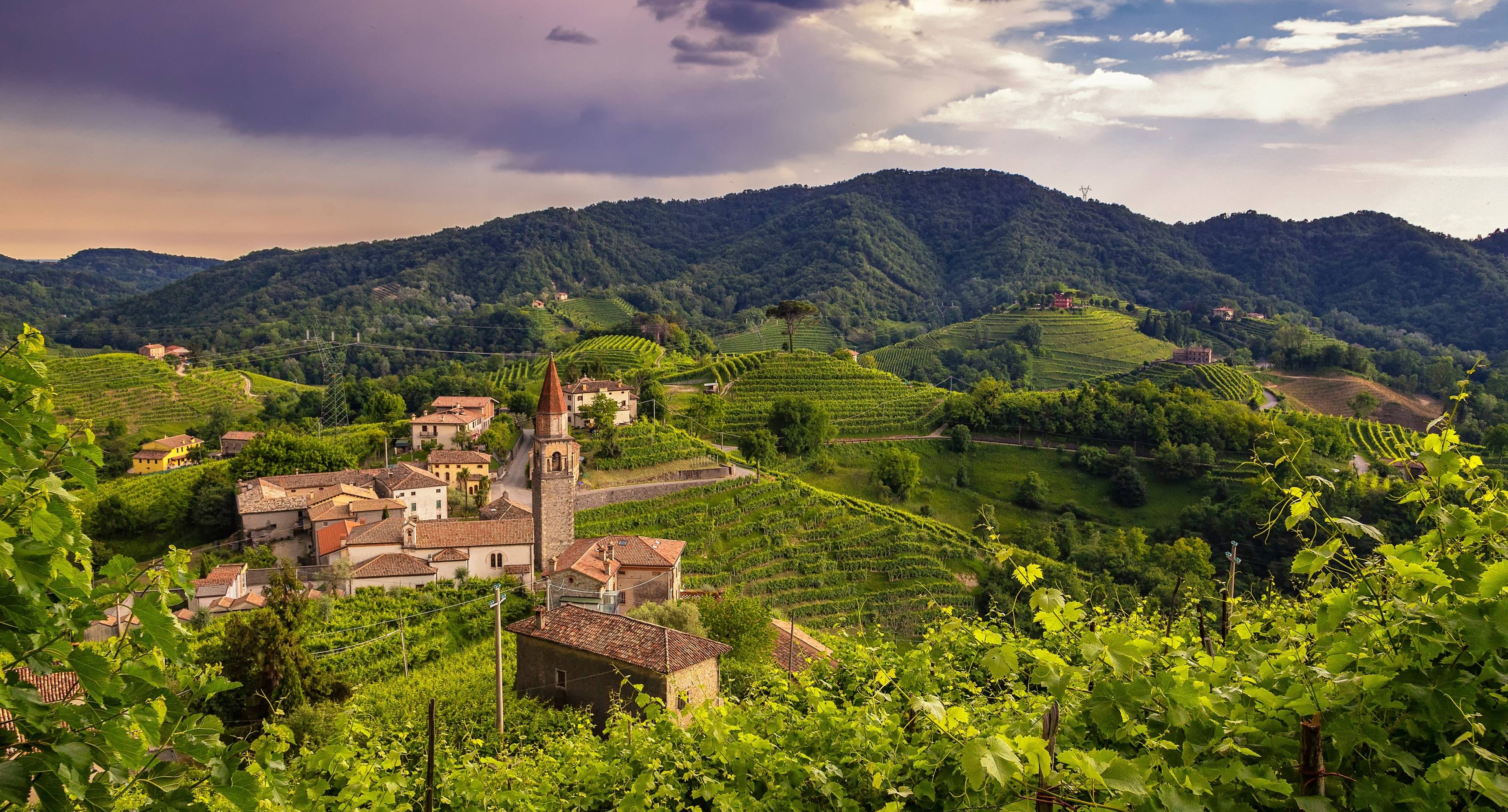 Historische Städte und die Geburtsstätte des Prosecco