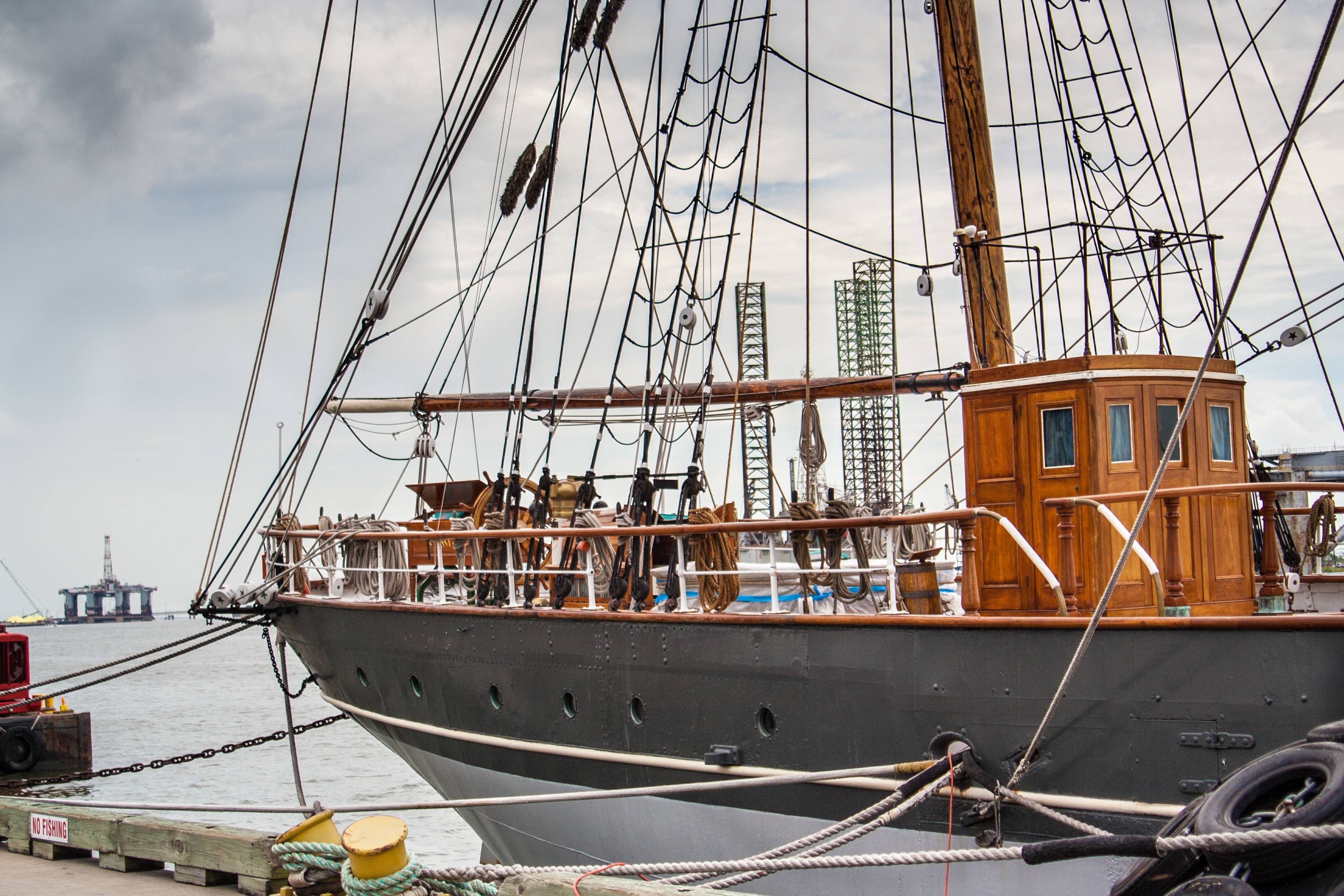 Galveston Historic Seaport & 1877 Tall Ship ELISSA 