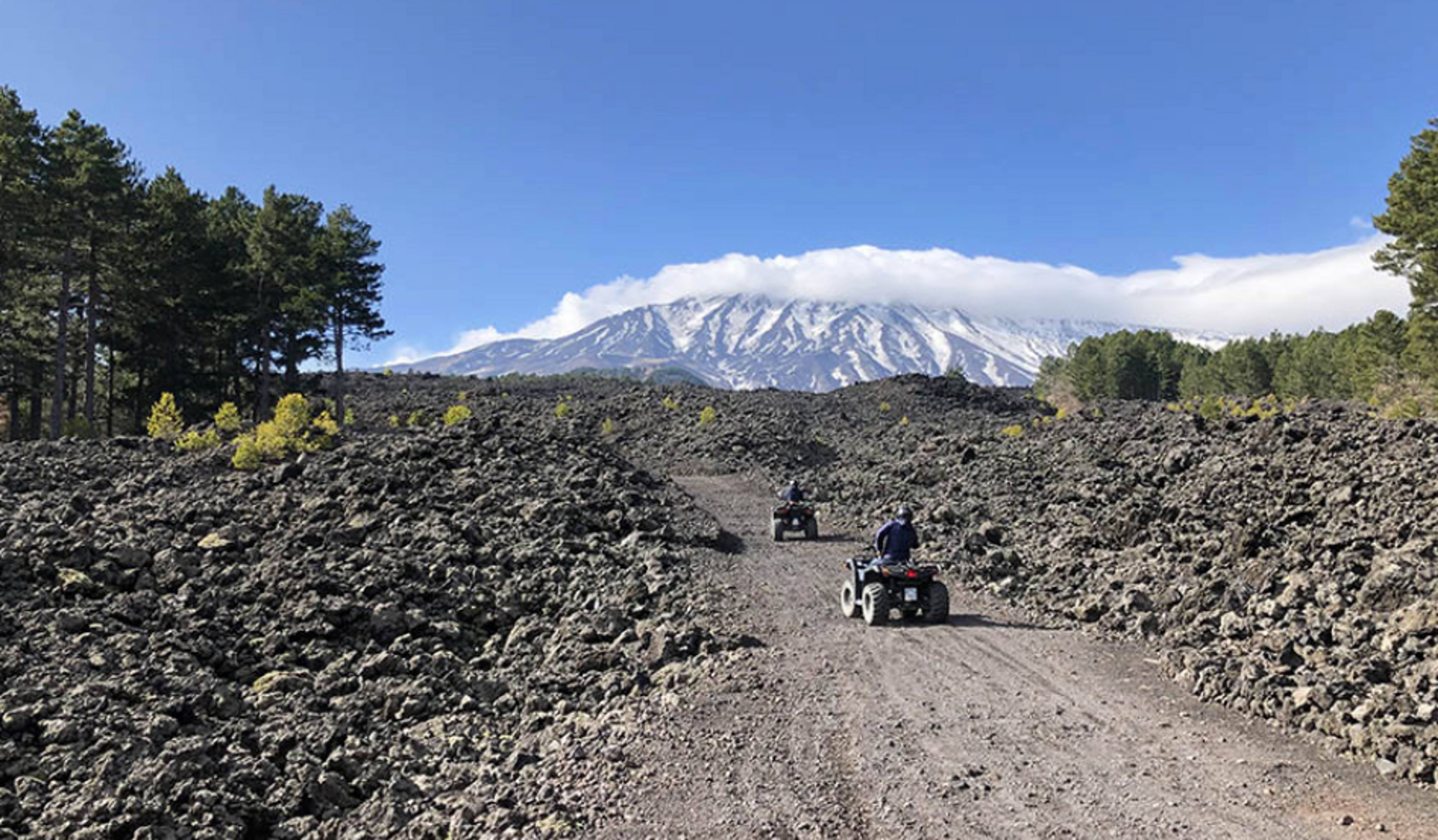 Circuit en quad entre Alcantara et l'Etna