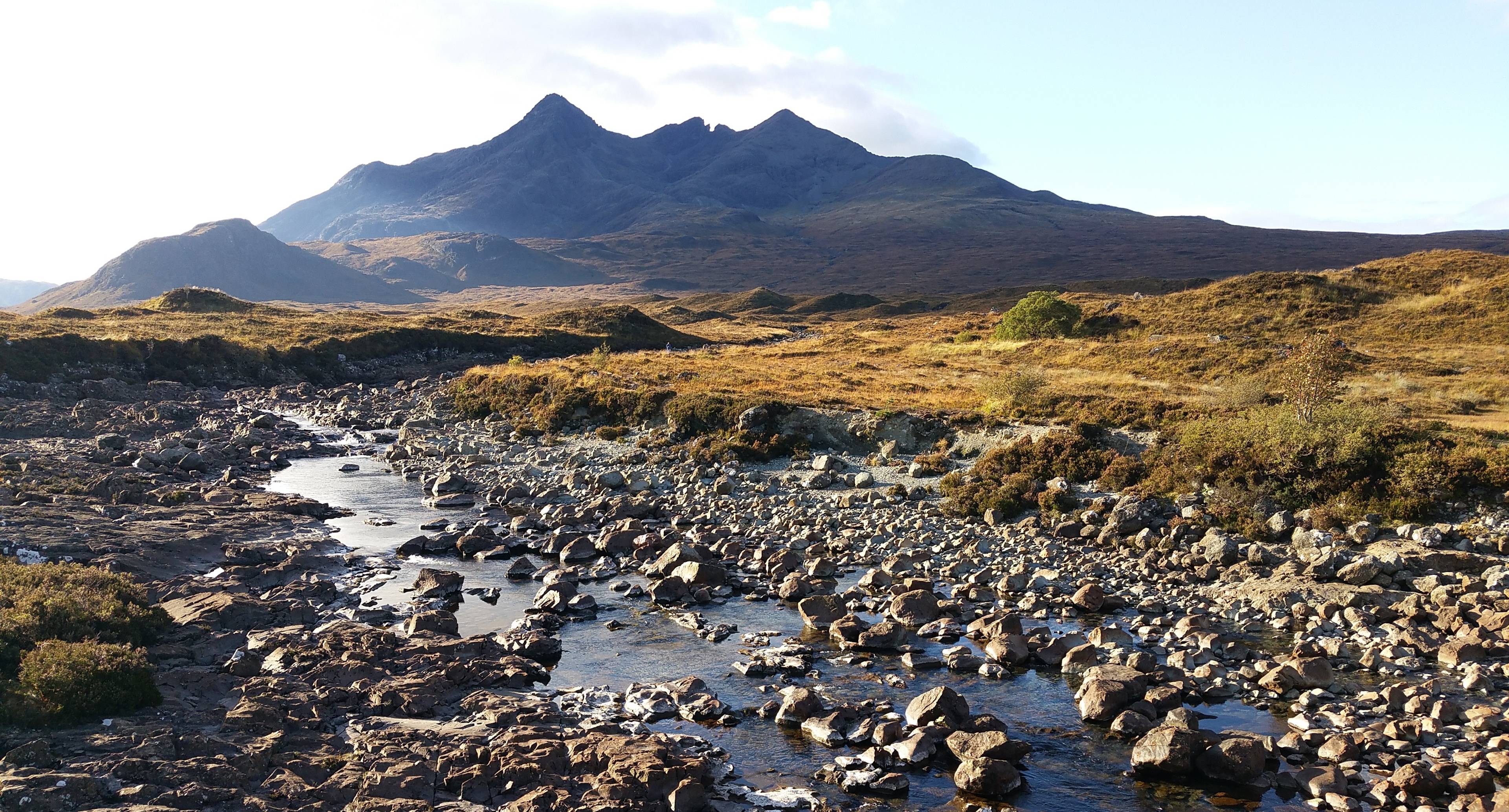 La vista desde el viejo puente de Sligachan