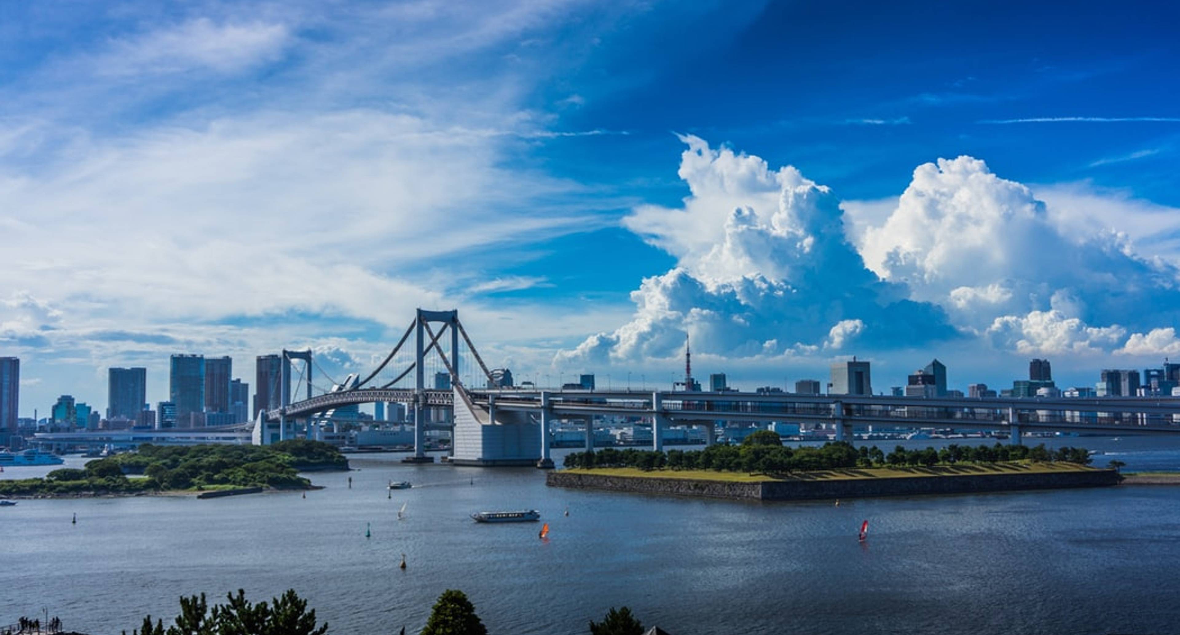 El comienzo del viaje es Odaiba, Tokio